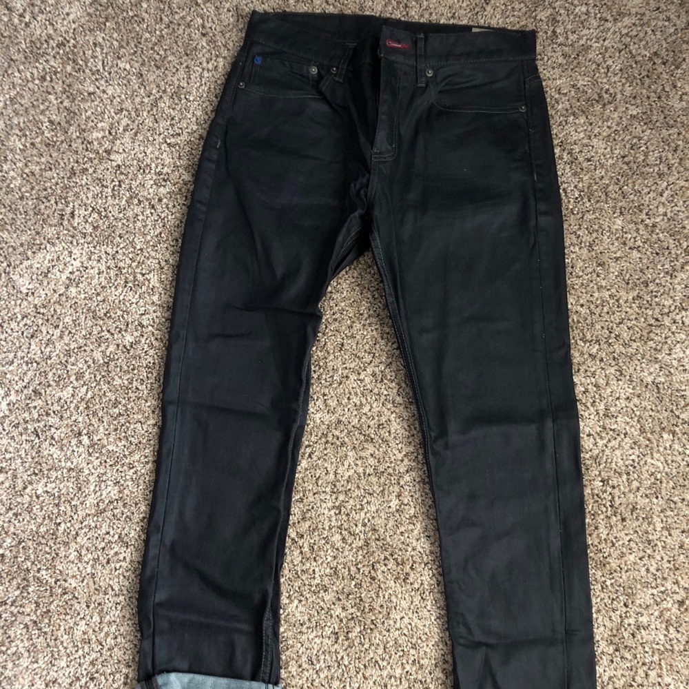 Skinny Black Wax Jeans